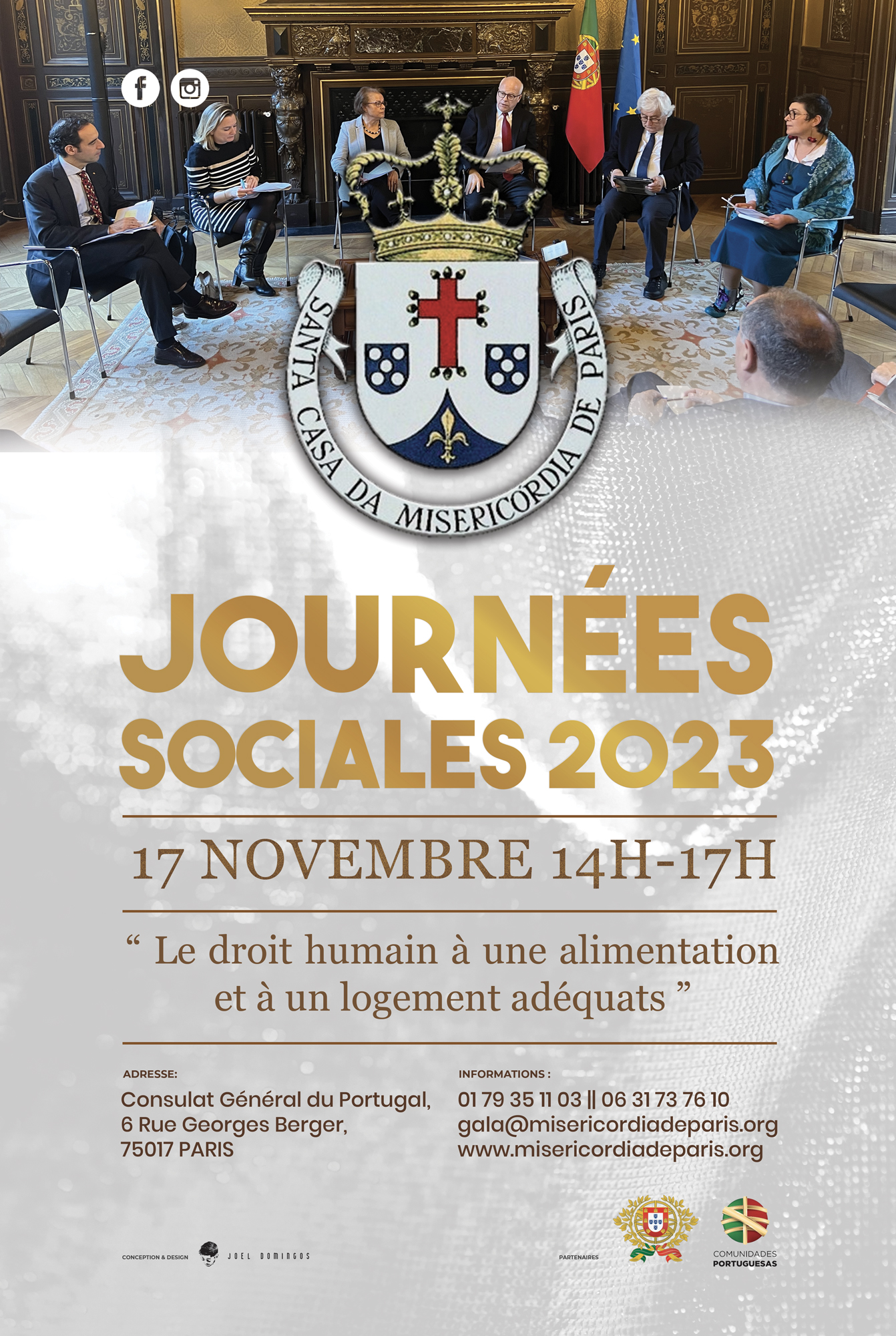 Affiche : Santa Casa XI Jornadas Sociais da Santa Casa da Misericórdia de Paris