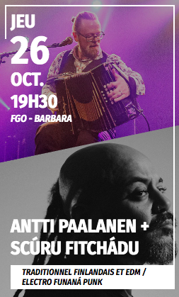 Affiche :Festival Villes des Musiques du Monde & FGO-Barbara