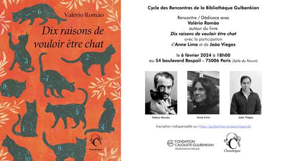Visuel Gulbenkien / Éditions Chandeigne présentation du livre Dix raisons de vouloir être chat